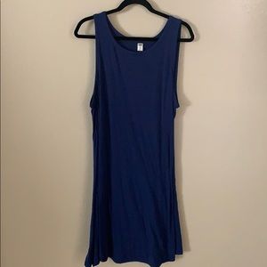 Sleeveless Blue Dress